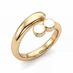 Adjustable BirthStone Ring "Lyra"